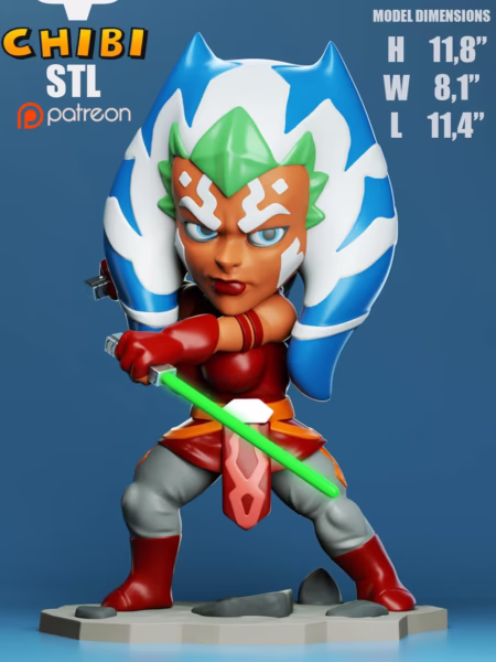 Ahsoka Tano 3D Model - STL File for 3D Printing