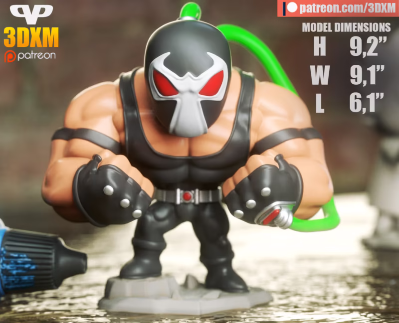 Bane Chibi 3D Model - Chibi STL Files
