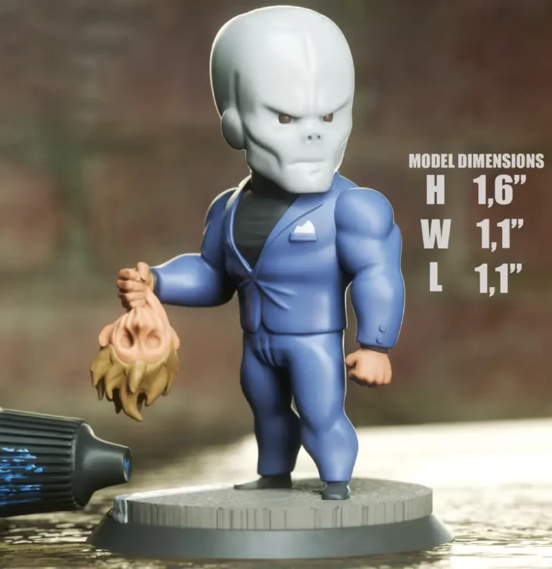Chameleon Chibi 3D Model - Chibi Marvel STL Files