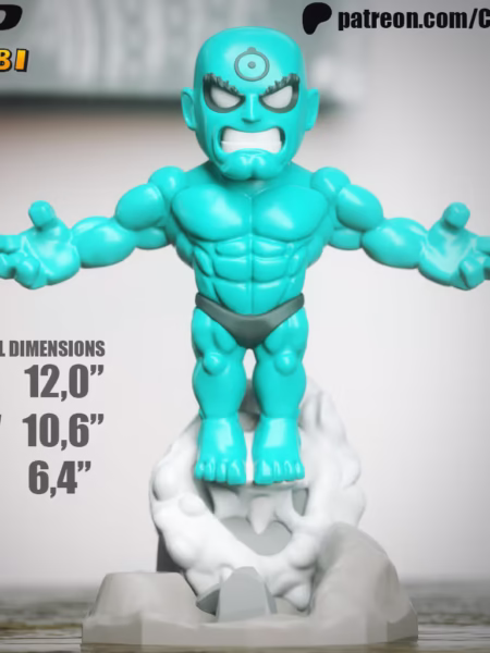 Doctor Manhattan Chibi 3D Model - Chibi DC Comics STL File