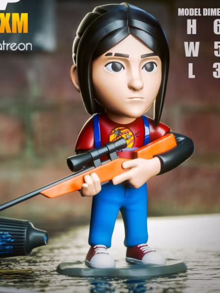 Ellie Williams Chibi 3D Model - The Last Of Us Chibi STL File