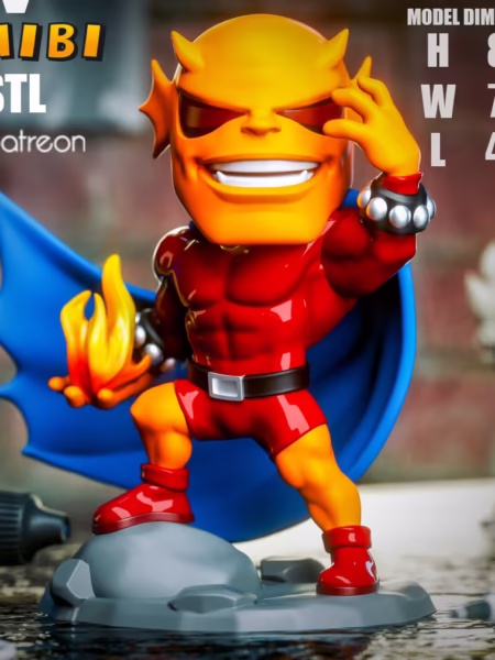 Etrigan the Demon Chibi 3D Model - DC Comics Chibi STL File