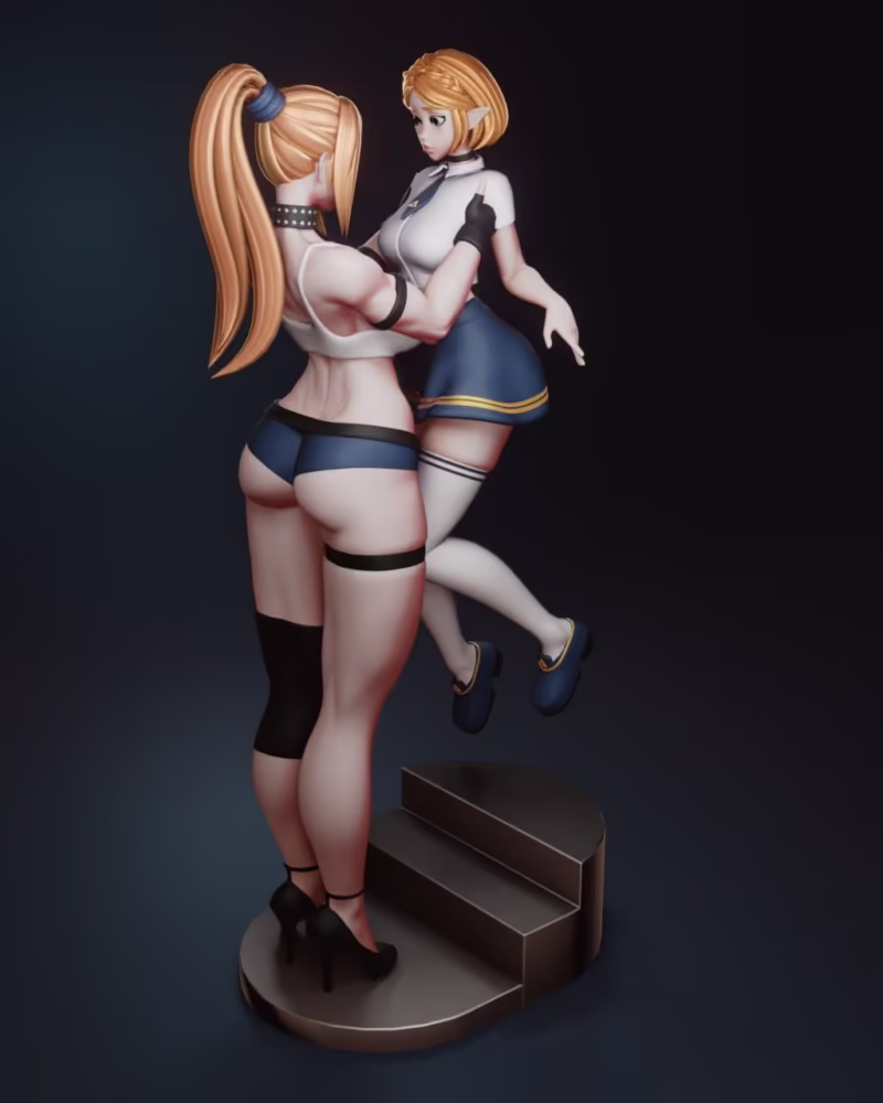 Samus x Zelda 3D Model - Rushzilla STL Files for 3D Printing - Image 2