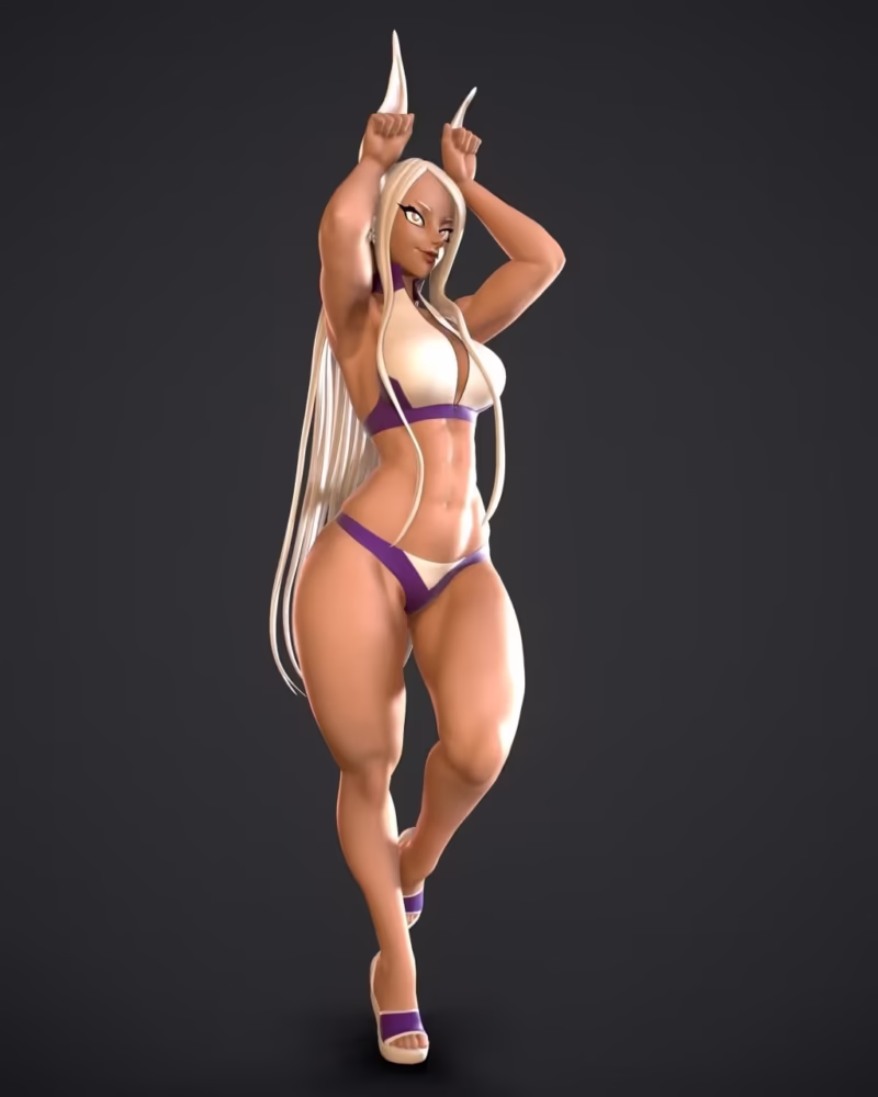 Sexy Mirko 3D Model - Rushzilla STL Files for 3D Printing