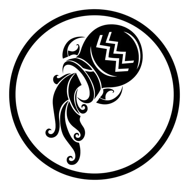 Aquarius Zodiac Sign SVG Design | SVG Files for Cricut & Print