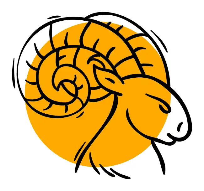 Aries Zodiac Sign Line Art SVG Design | SVG Files for Cricut & Print