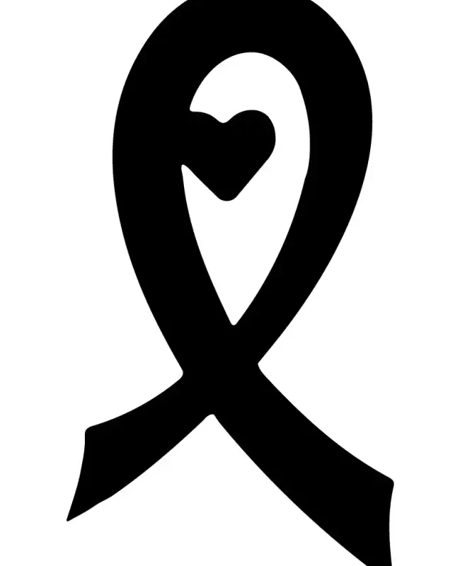 Awareness-Ribbon Heart SVG Design | SVG Files for Cricut & Print