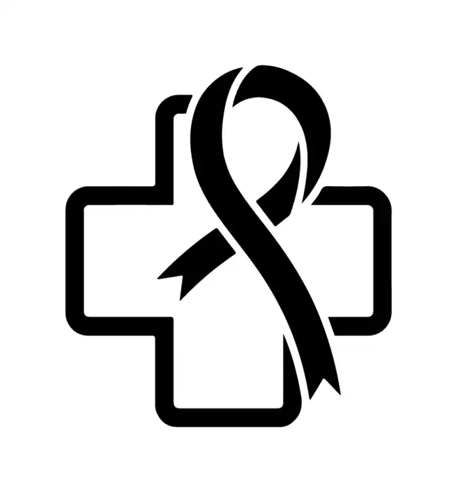 Awareness-Ribbon Hospital Plus Symbol SVG Design | SVG Files for Cricut & Print
