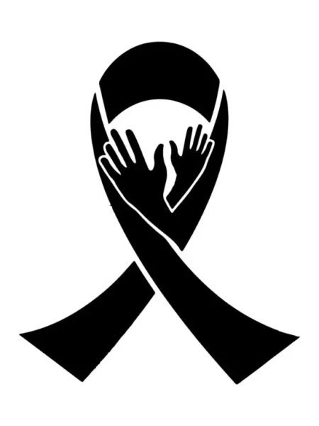 Awareness-Ribbon Hug SVG Design | SVG Files for Cricut & Print