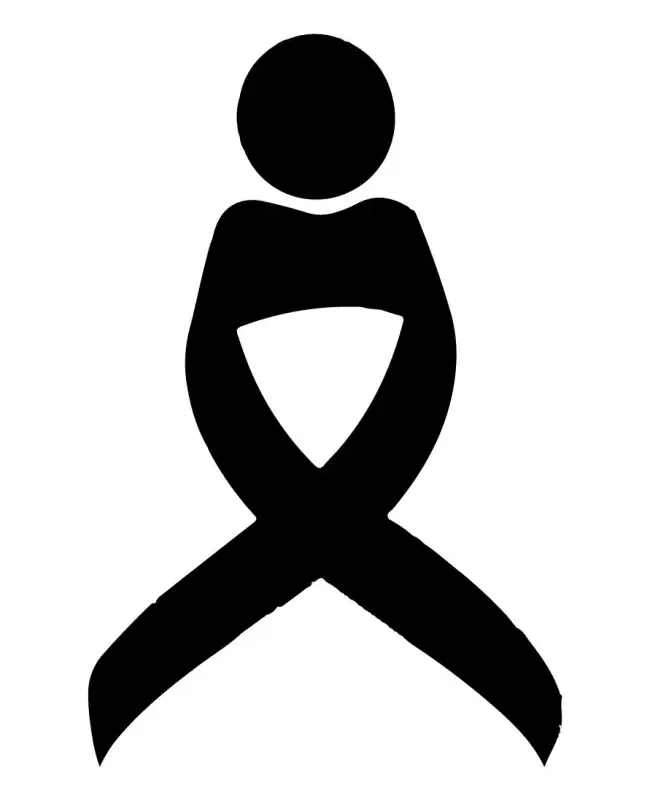 Awareness-Ribbon Person SVG Design | SVG Files for Cricut & Print