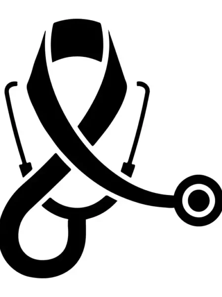 Awareness-Ribbon Stethoscope SVG Design | SVG Files for Cricut & Print