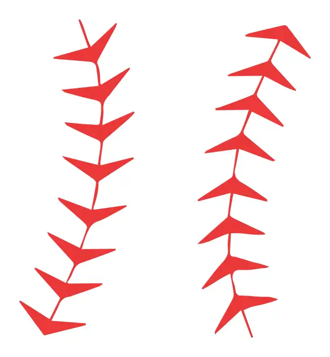 Baseball Stitches  SVG Design | SVG Files for Cricut & Print