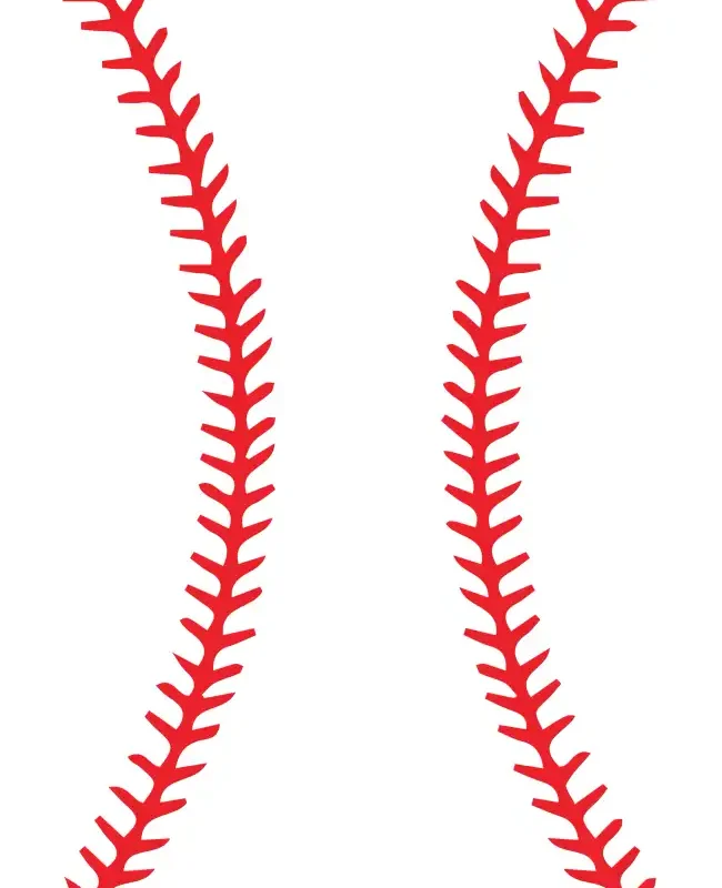 Baseball Stitches  SVG Design | SVG Files for Cricut & Print