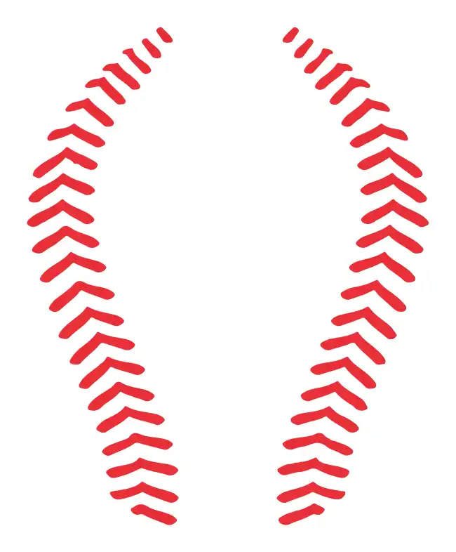 Baseball Stitches  SVG Design | SVG Files for Cricut & Print