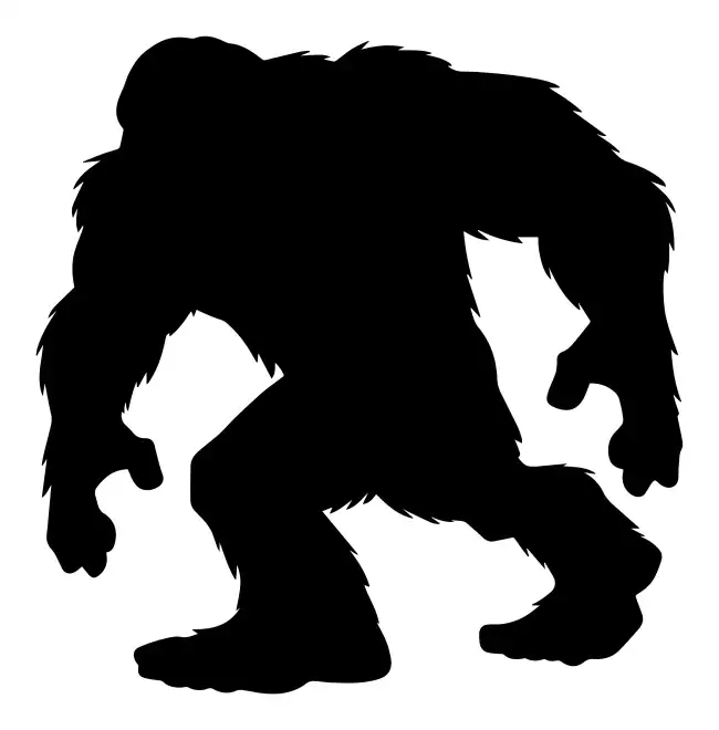 Bigfoot Mascot Silhouette SVG Design | SVG Files for Cricut & Print
