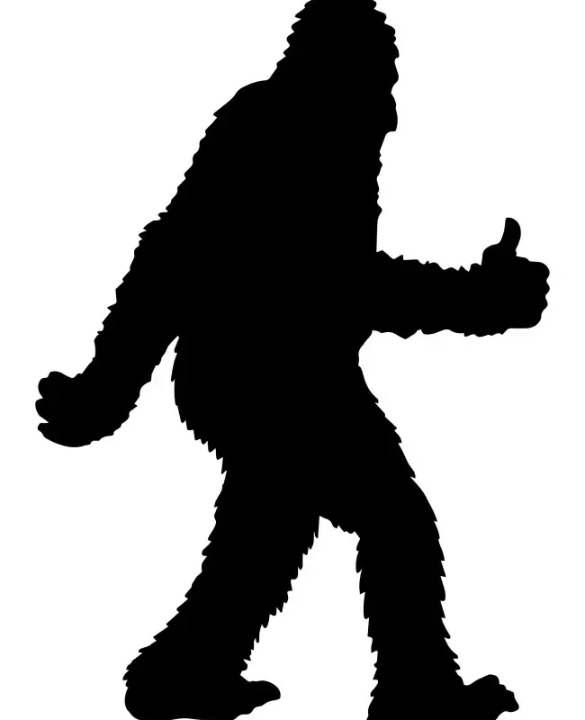 Bigfoot Peace Thumbs up Sasquatch  SVG Design | SVG Files for Cricut & Print