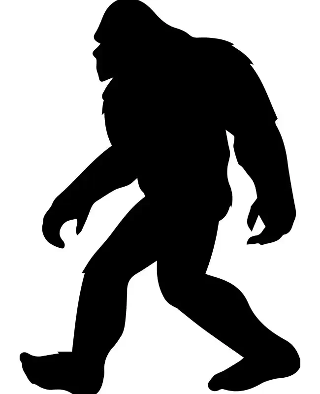Bigfoot Walking Silhouette SVG Design | SVG Files for Cricut & Print