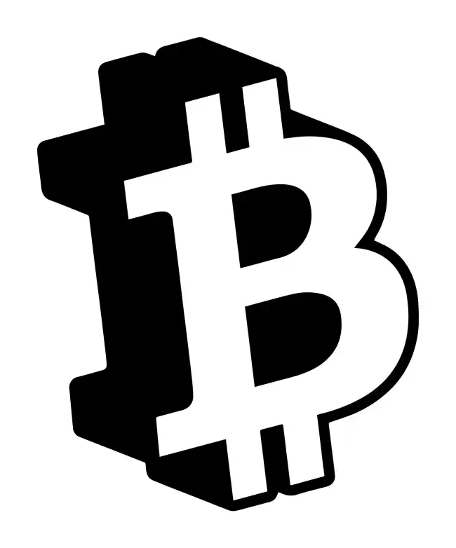Bitcoin D Silhouette SVG Design | SVG Files for Cricut & Print