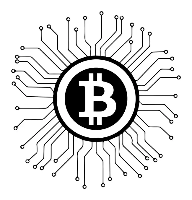 Bitcoin Block Chain SVG Design | SVG Files for Cricut & Print