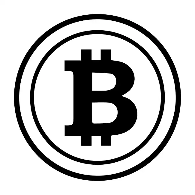 Bitcoin Symbol Outline Circle SVG Design | SVG Files for Cricut & Print