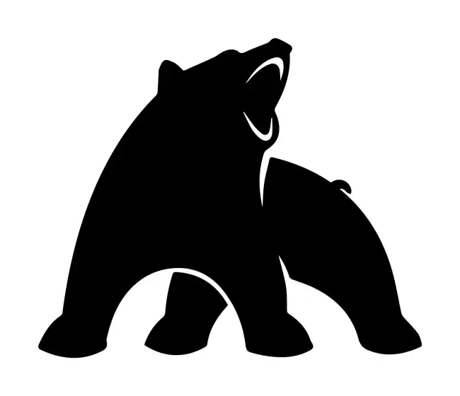 Black Bear Silhouette SVG Design | SVG Files for Cricut & Print