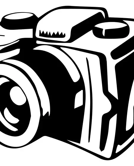 Camera Illutration SVG Design | SVG Files for Cricut & Print
