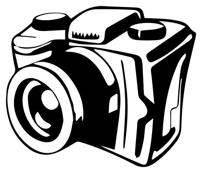 Camera Illutration SVG Design | SVG Files for Cricut & Print