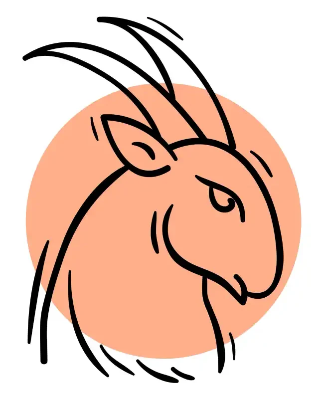 Capricorn Zodiac Sign Line Art SVG Design | SVG Files for Cricut & Print