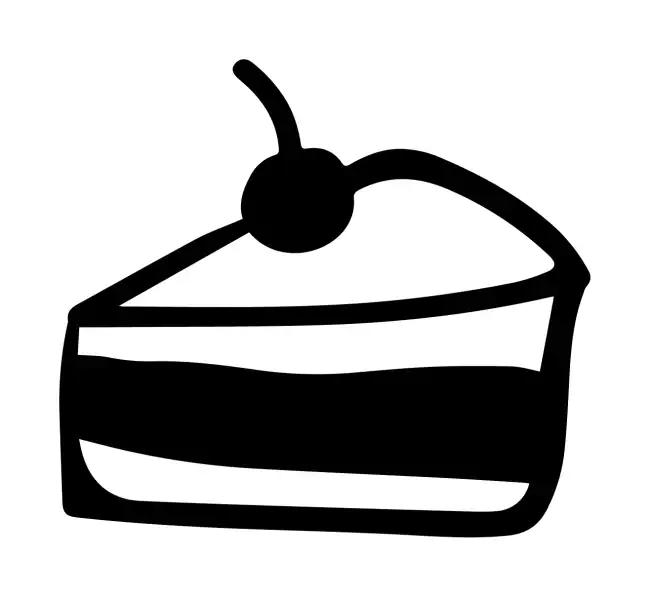 Cherry Cake Portion SVG Design | SVG Files for Cricut & Print