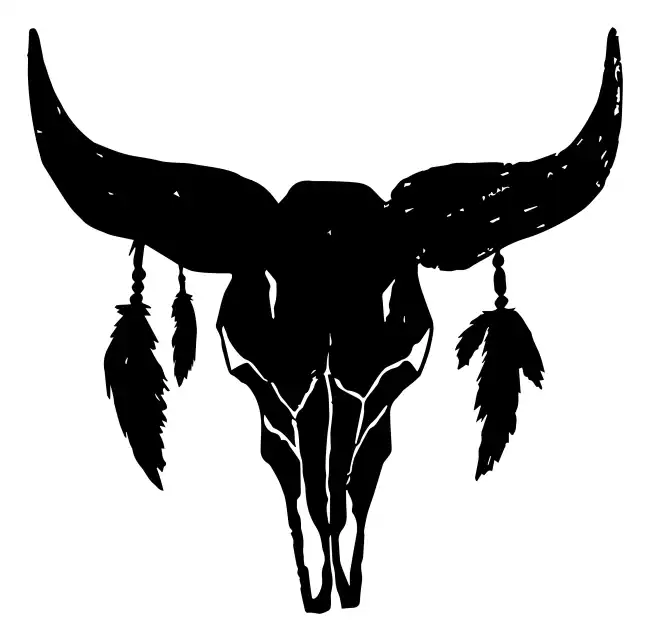 Cow Head Skull  SVG Design | SVG Files for Cricut & Print