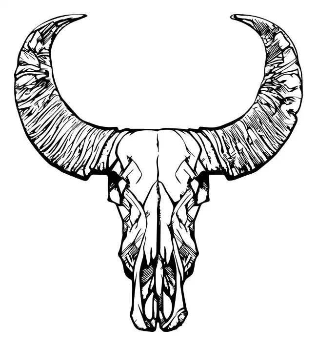 Cow Head Skull  SVG Design | SVG Files for Cricut & Print