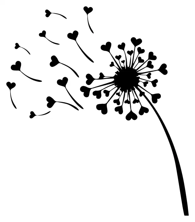 Dandelion  SVG Design | SVG Files for Cricut & Print