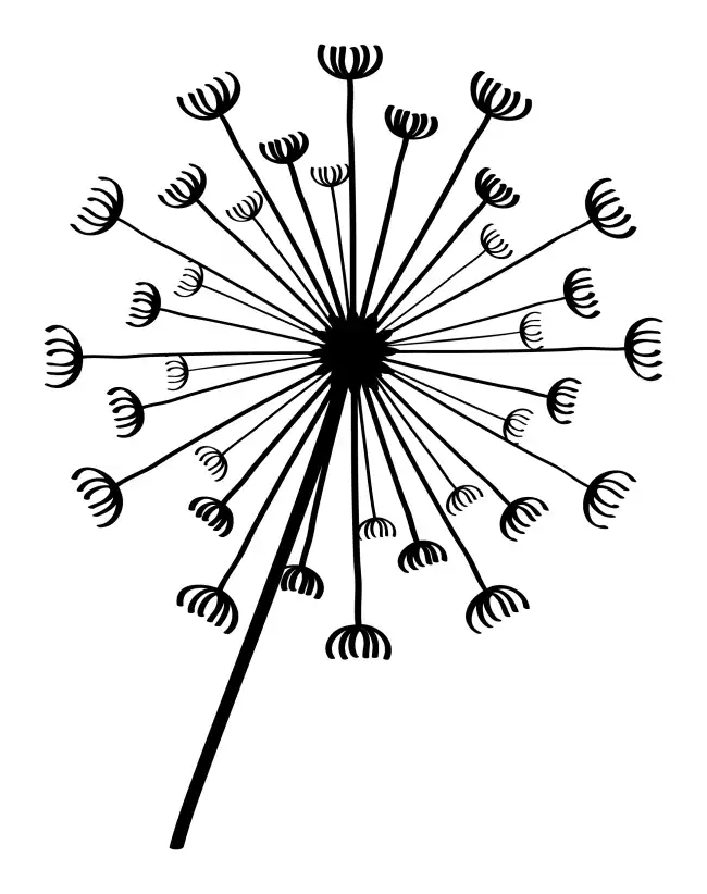 Dandelion SVG Design | SVG Files for Cricut & Print