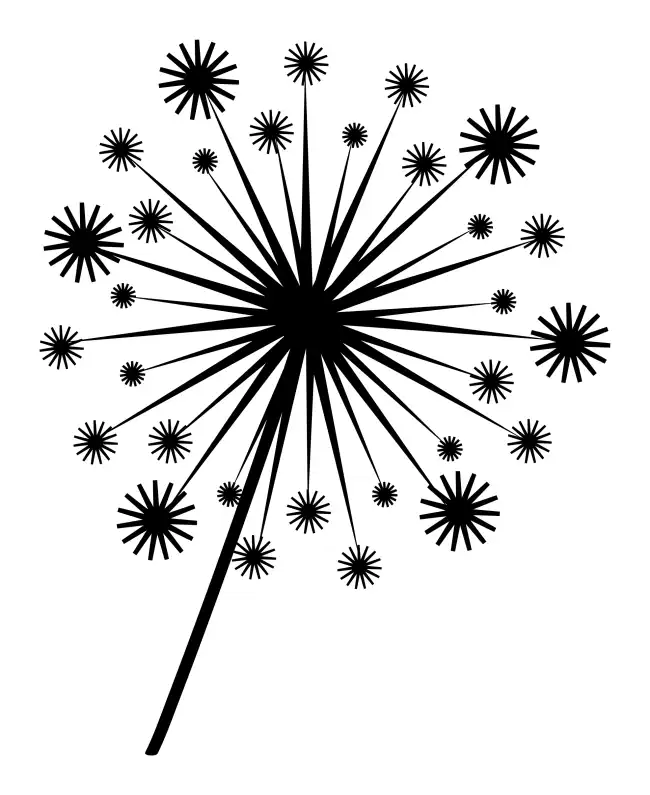 Dandelion  SVG Design | SVG Files for Cricut & Print