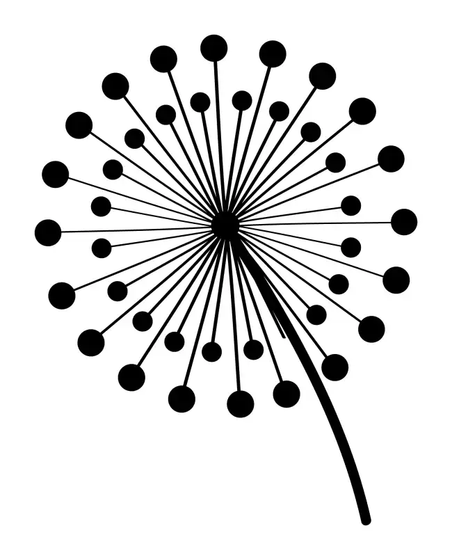 Dandelion SVG Design | SVG Files for Cricut & Print