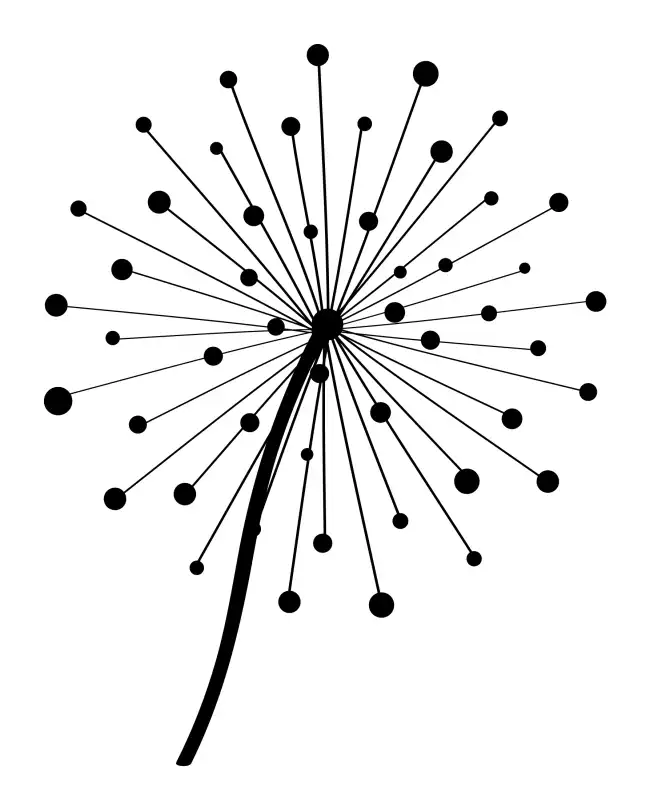 Dandelion SVG Design | SVG Files for Cricut & Print