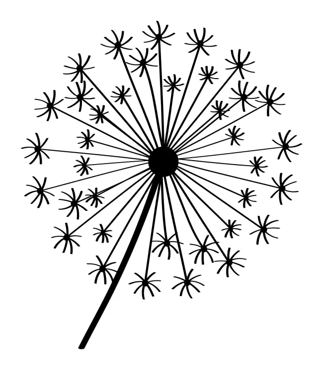 Dandelion  SVG Design | SVG Files for Cricut & Print