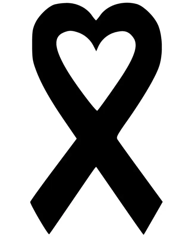 Heart Awareness-Ribbon SVG Design | SVG Files for Cricut & Print