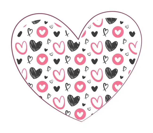 Heart patten  SVG Design | SVG Files for Cricut & Print