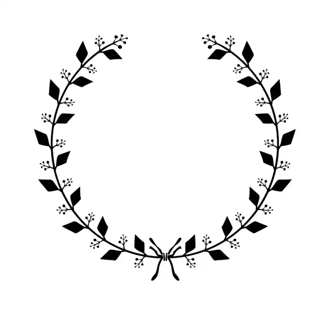 Laurel Wreath  SVG Design | SVG Files for Cricut & Print