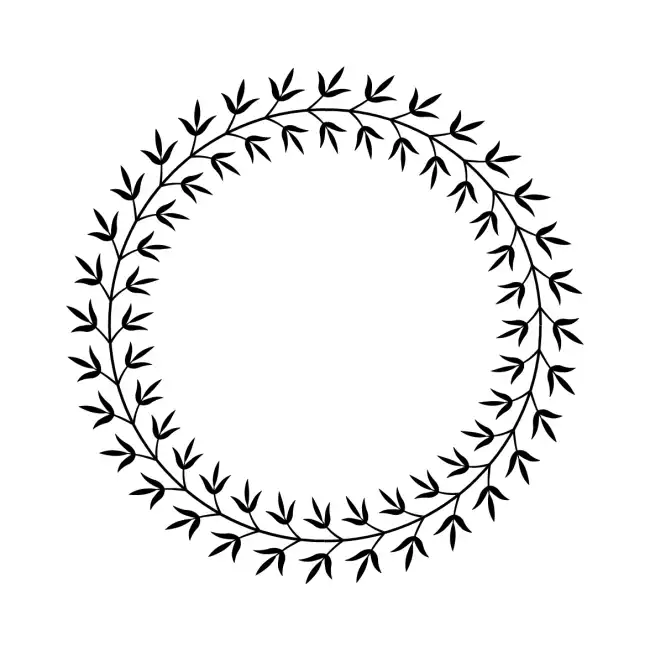 Laurel Wreath  SVG Design | SVG Files for Cricut & Print
