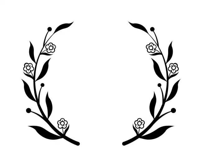 Laurel Wreath  SVG Design | SVG Files for Cricut & Print