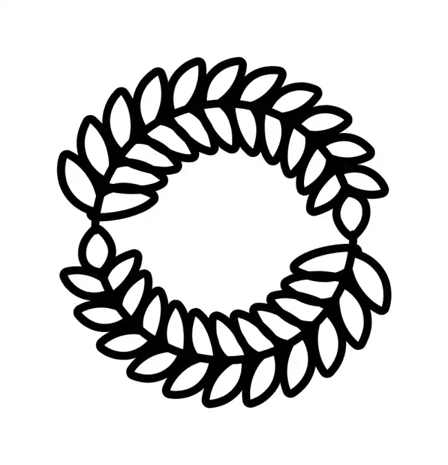 Laurel Wreath  SVG Design | SVG Files for Cricut & Print
