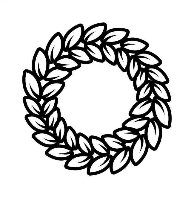 Laurel Wreath  SVG Design | SVG Files for Cricut & Print