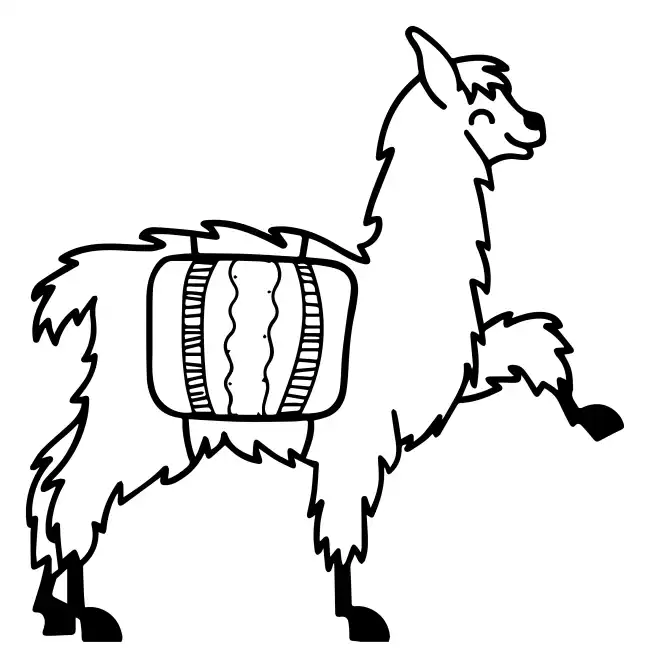 Llama  SVG Design | SVG Files for Cricut & Print