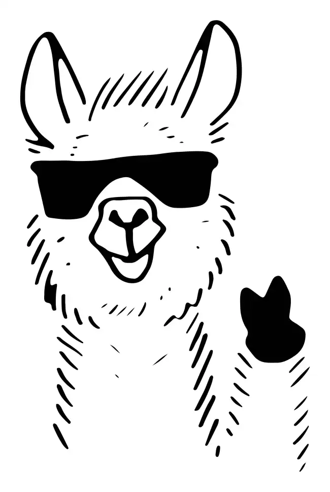 Llama SVG Design | SVG Files for Cricut & Print