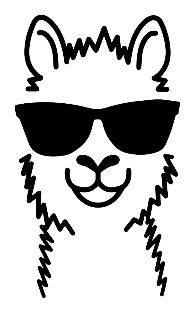 Llama SVG Design | SVG Files for Cricut & Print
