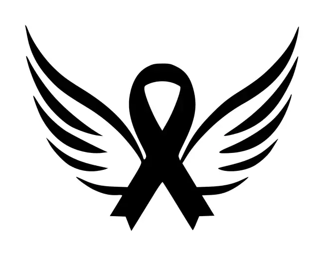 Modern Wings Awareness-Ribbon SVG Design | SVG Files for Cricut & Print