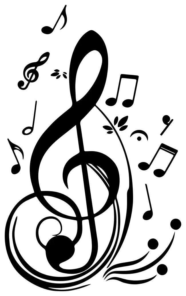 Music note SVG Design | SVG Files for Cricut & Print