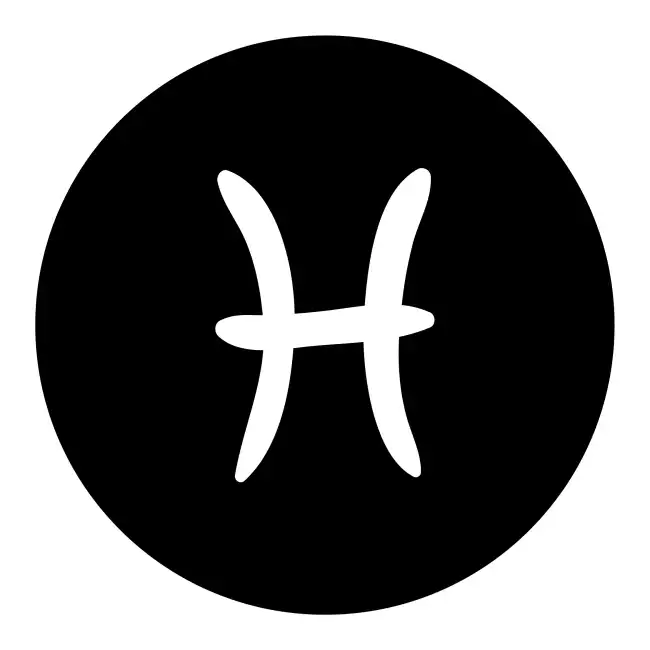 Pisces Zodiac Sign Solid SVG Design | SVG Files for Cricut & Print
